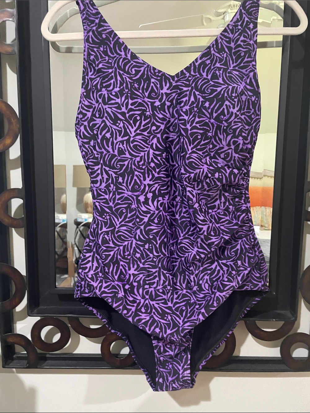 Women’s Speedo Purple Patterned One-Piece Swimsuit